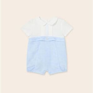 Mayoral Classic White and Blue Bodysuit